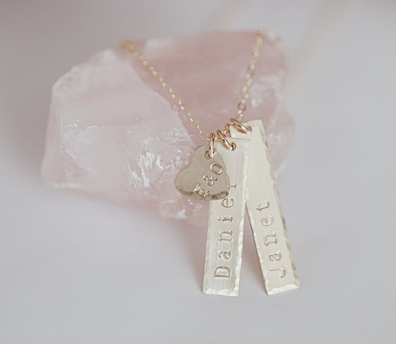 Family necklace with names
