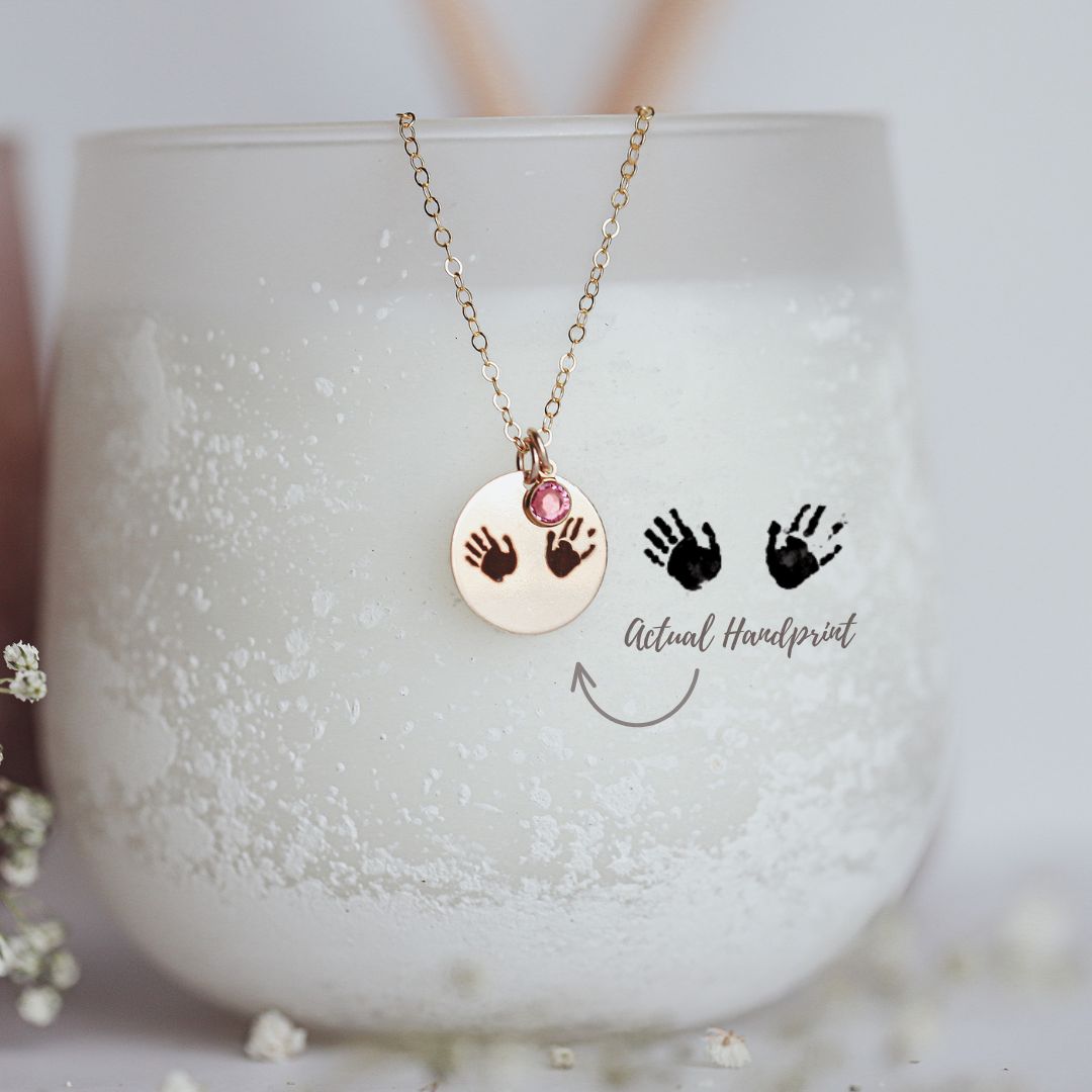 Baby Handprint Necklace