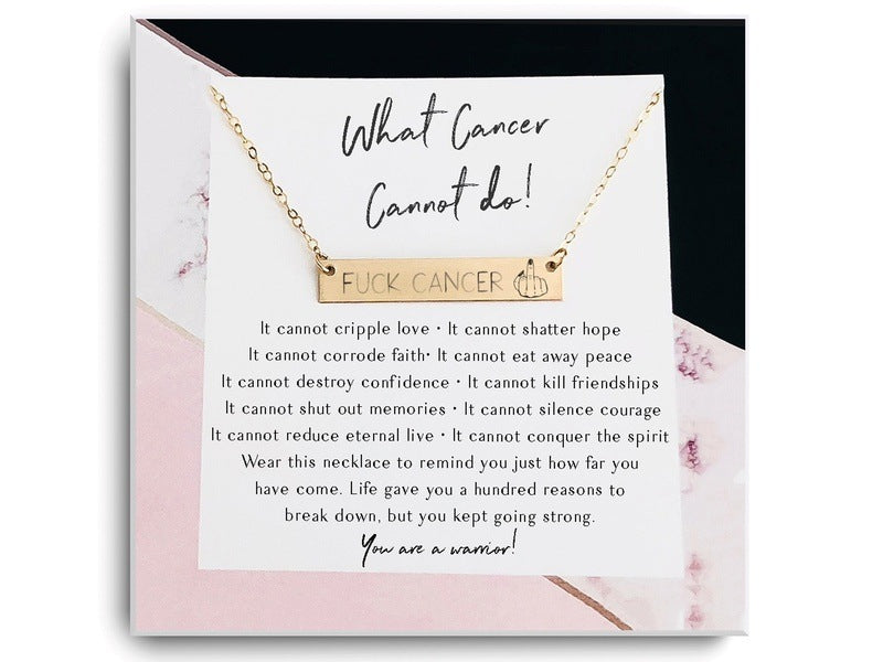 Fuck Cancer Necklace