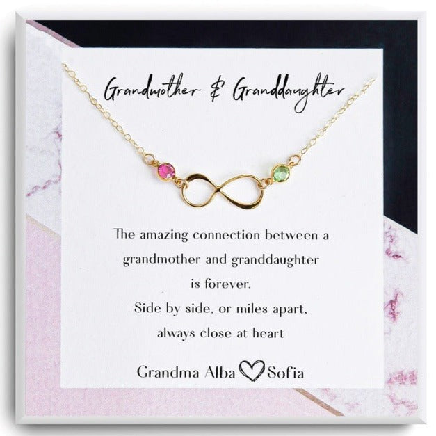 Grandmother and Granddaughter Necklace 