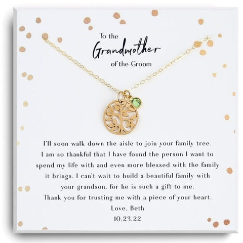 Grandmother of the Groom Gift Necklace