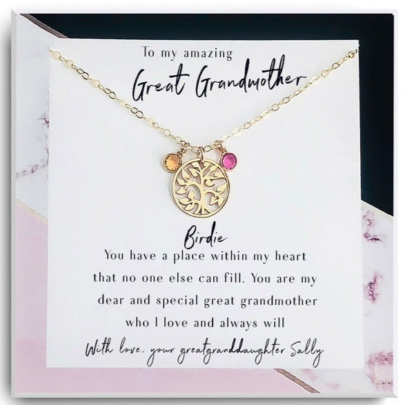 Great Grandma Necklace - Tree of Life Necklace