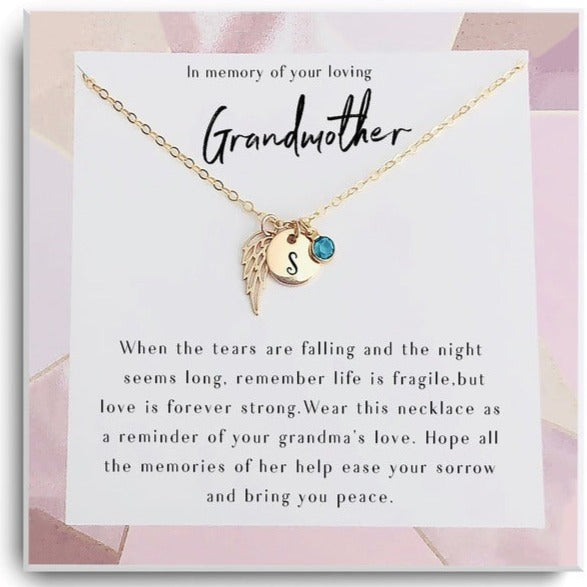 Loss of Grandmother Memorial Jewelry Gift