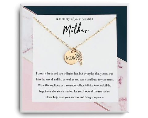 Customized  Mom Memorial Necklace