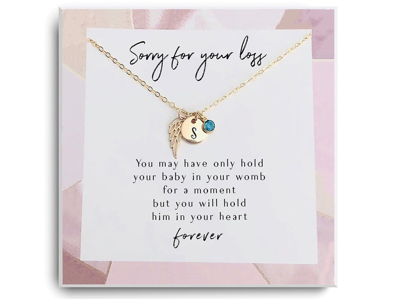 Sorry for your loss Memorial Necklace