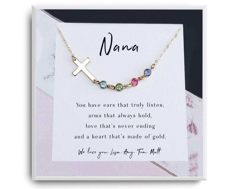 Nana Necklace Gift - 14K Gold filled, Silver 