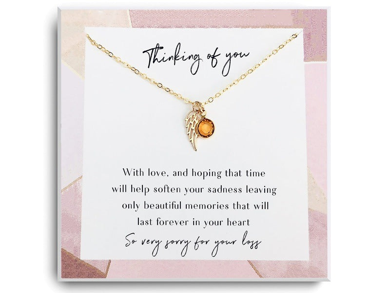 Thinking of you Memorial Necklace