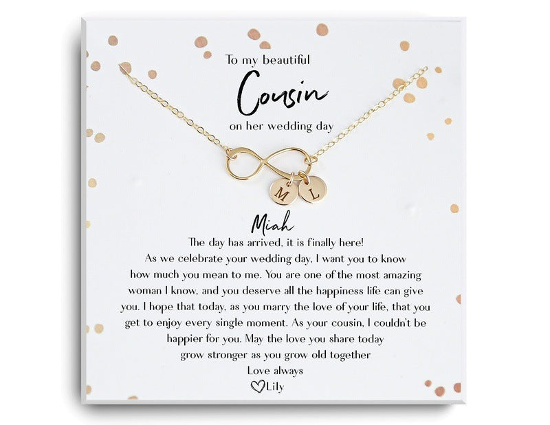 Cousin Wedding Day Gift Necklace
