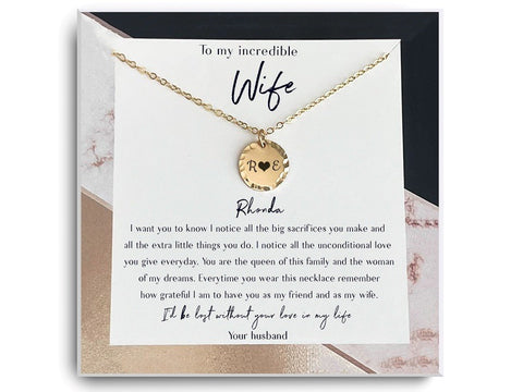 Couples Initials Necklace