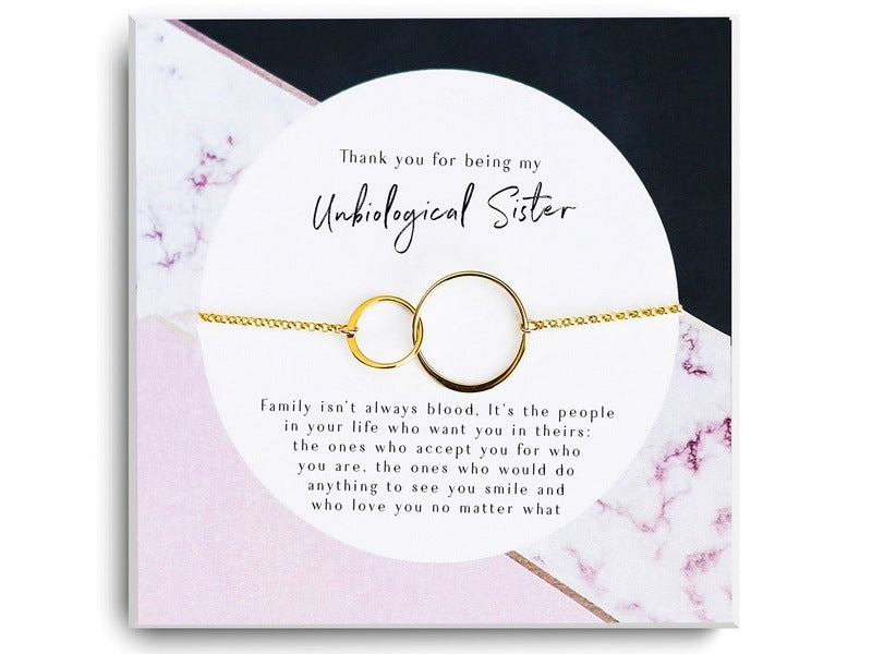 Best friend Bracelet-Interlocked Circles Bracelet