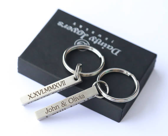 Matching Custom Keychains for Couples