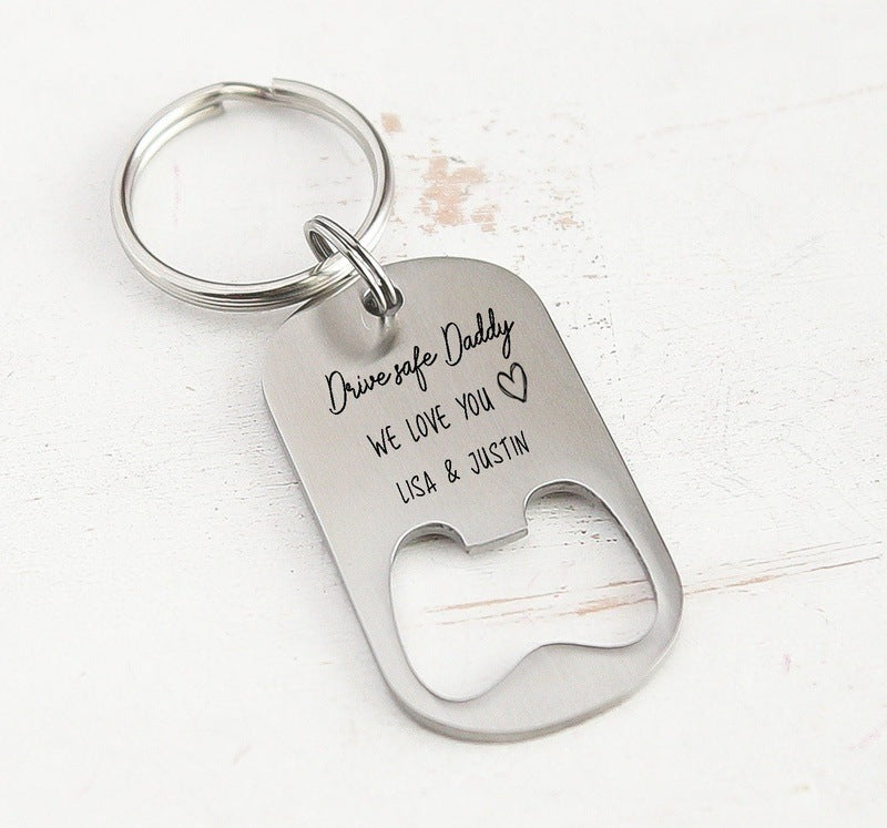 Drive Safe Daddy Keychain 