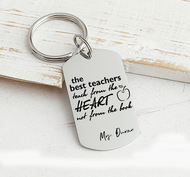 Teacher Appreciation Gift - Customizable Keychain