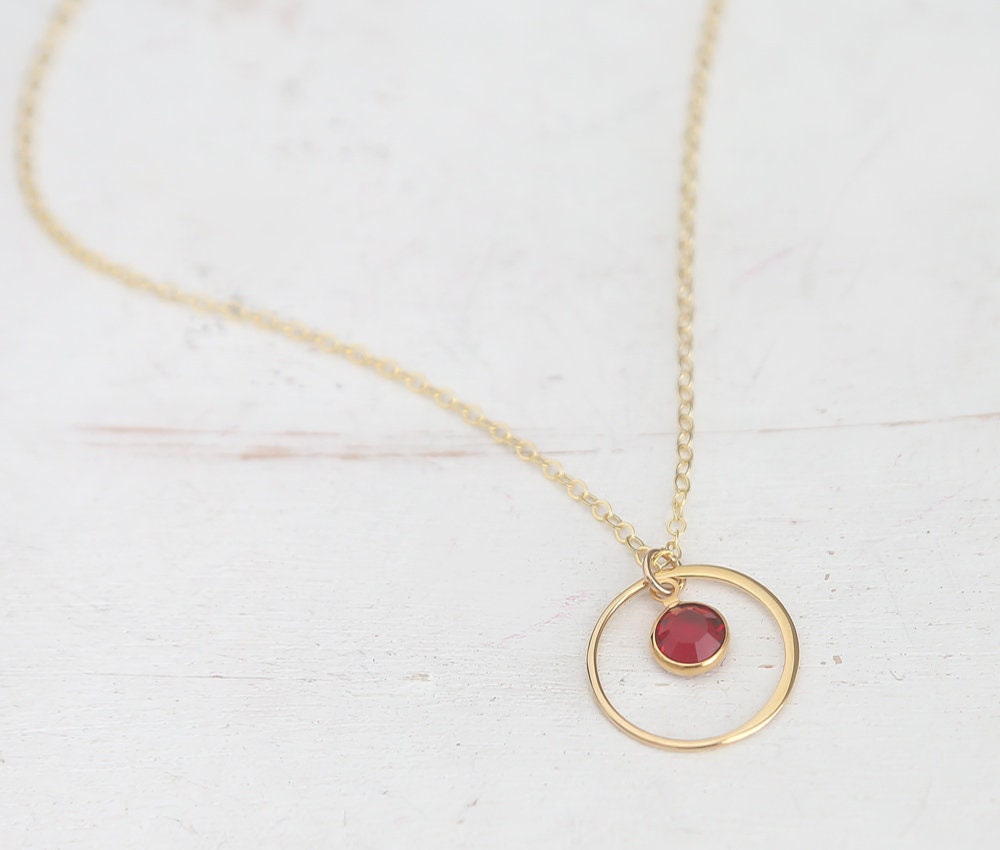 Birthstone Necklace Gift for Mom