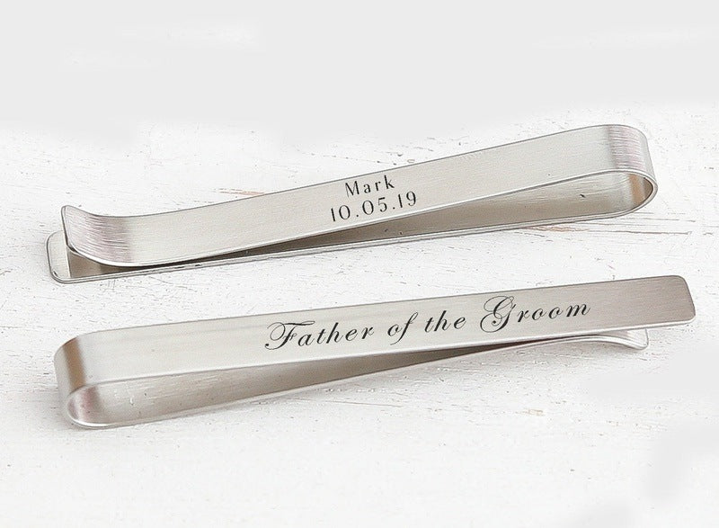 Gift for Father of the Groom Tie Clip
