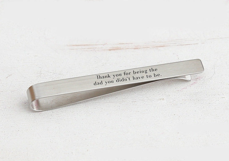 Personalized Tie Clip for Step Dad