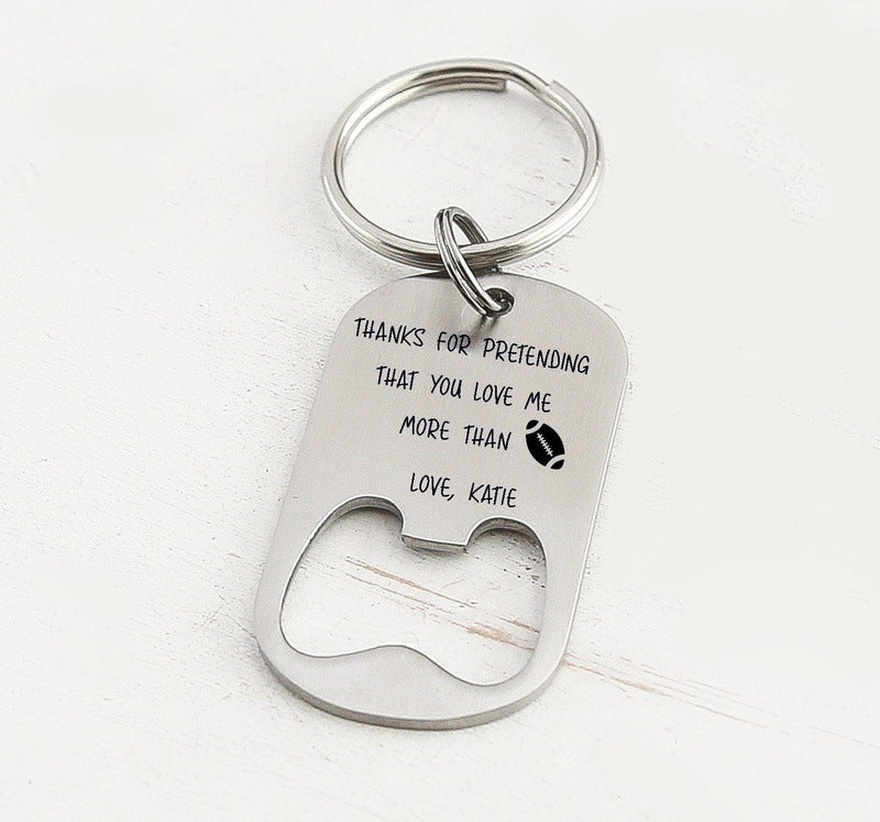 Keychain with Funny Message for Him