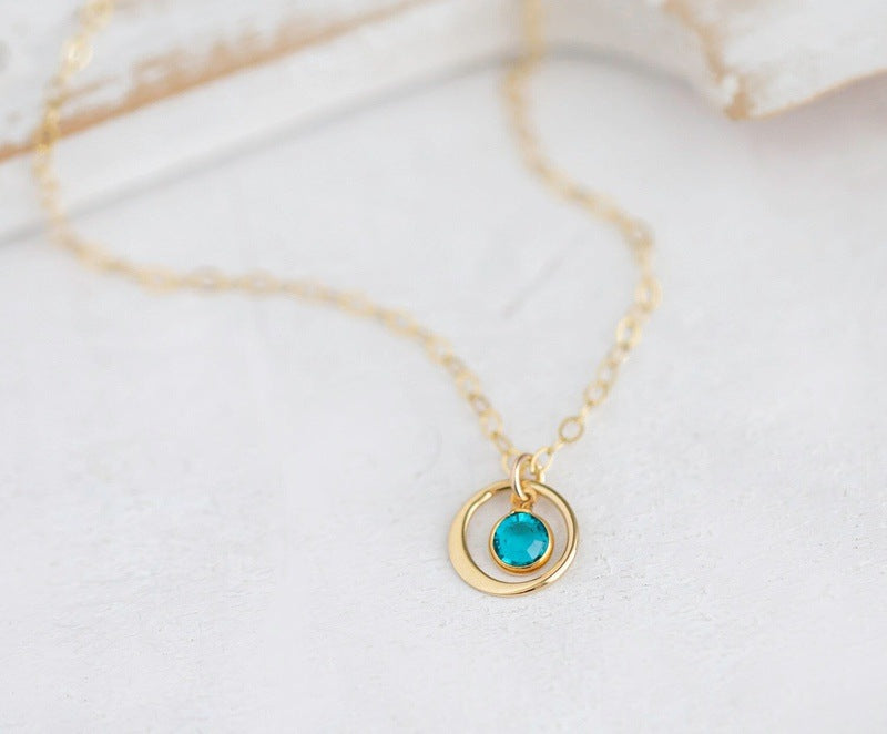 Birthstone Necklace for Little Girls 