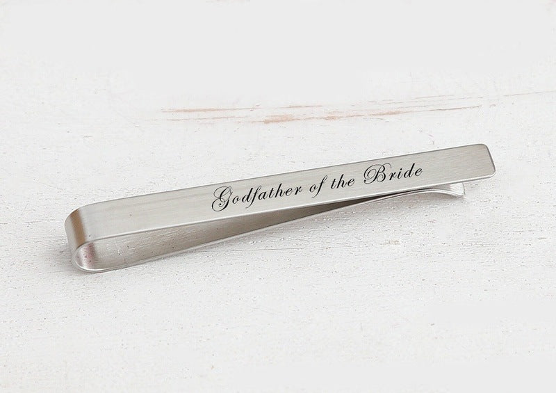 Gift Godfather of The Bride Tie Clip