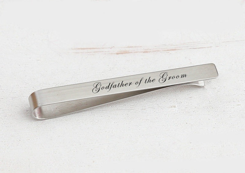 Godfather of the Groom Tie Clip