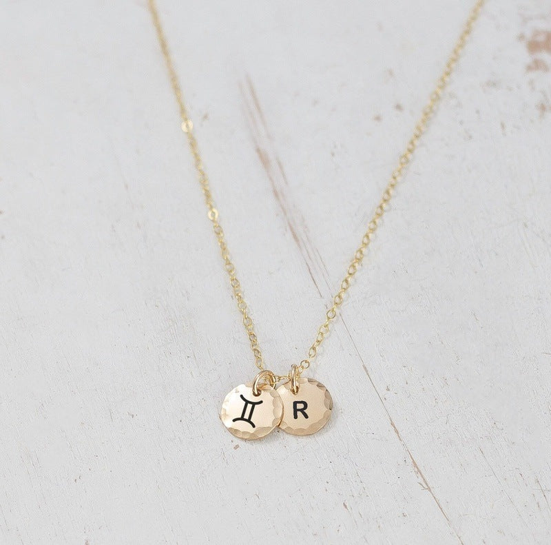 Personalized Gemini necklace