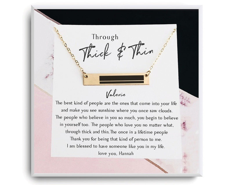 Through Thick and Thin Necklace 