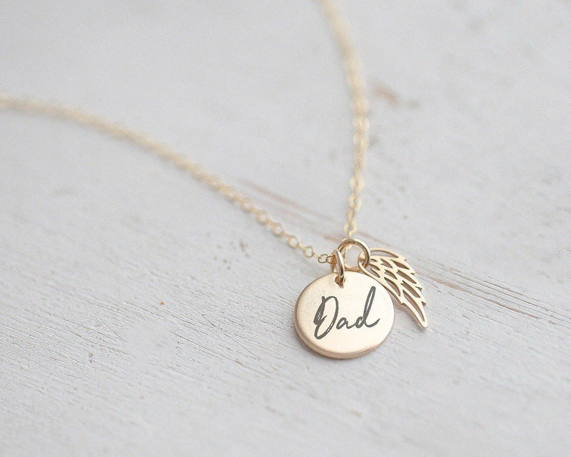 Personalized Dad Pendant in Sterling Silver - Silvertraits