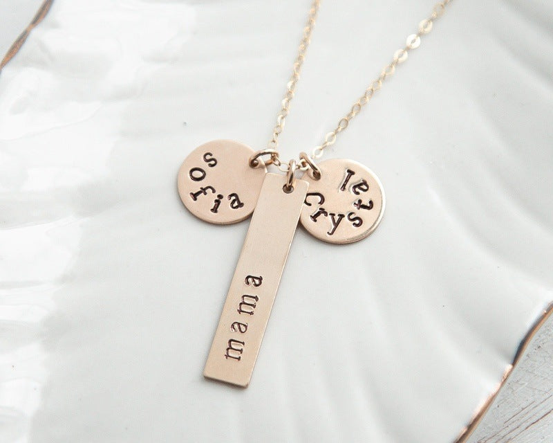 Mother Necklace with Children's Names