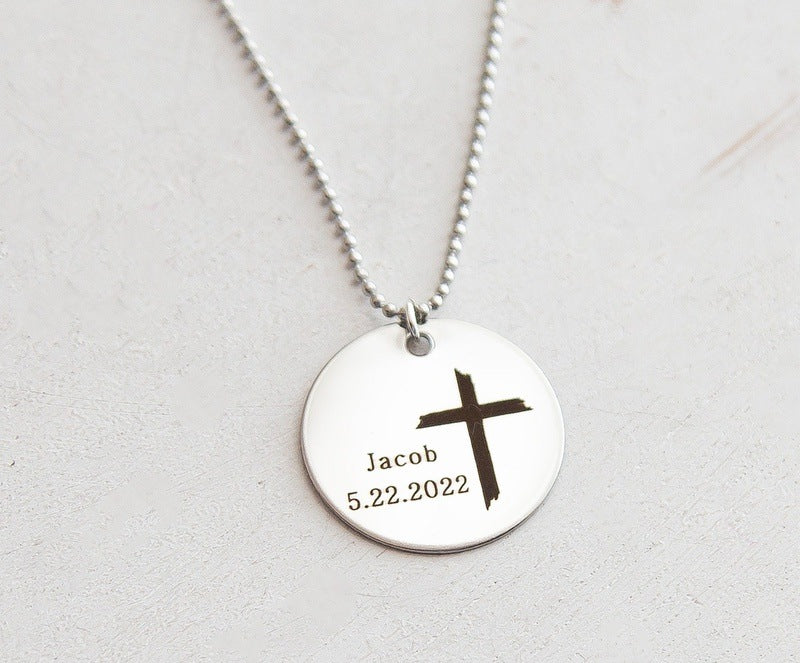 Personalized Men Confirmation Necklace