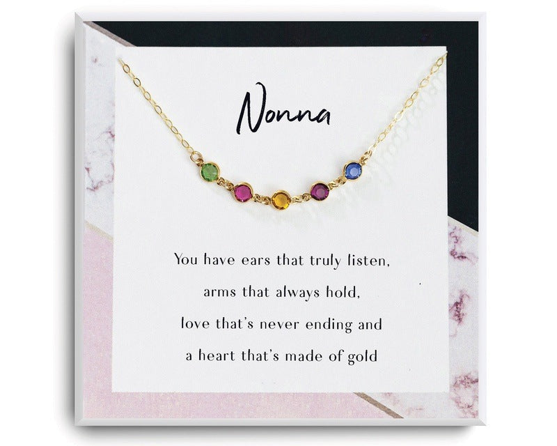 To my Nonna Gift - Grandma Necklace Gift