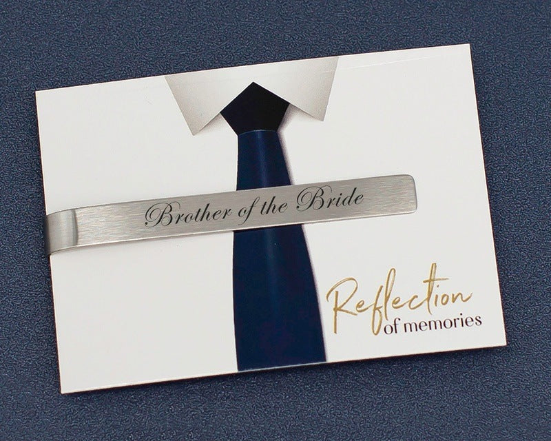 Brother of the Bride Gift - Tie Clip for him 