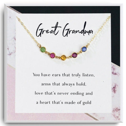 Great Grandma Personalized Gift Necklace 
