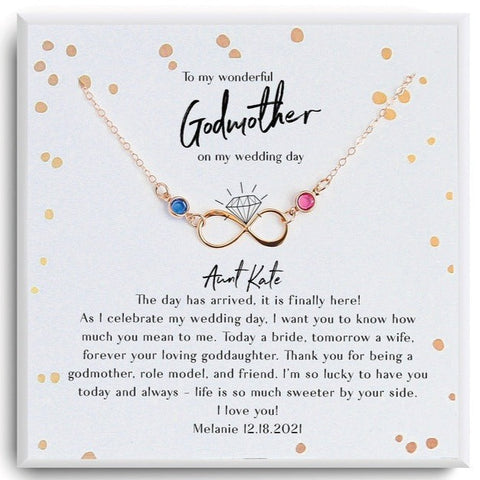 Godmother Of The Bride Necklace Gift