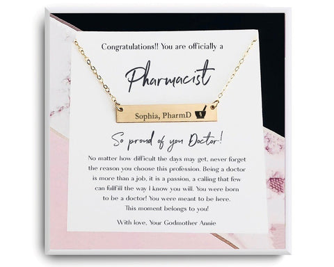 New Pharmacist Graduation Gift Necklace