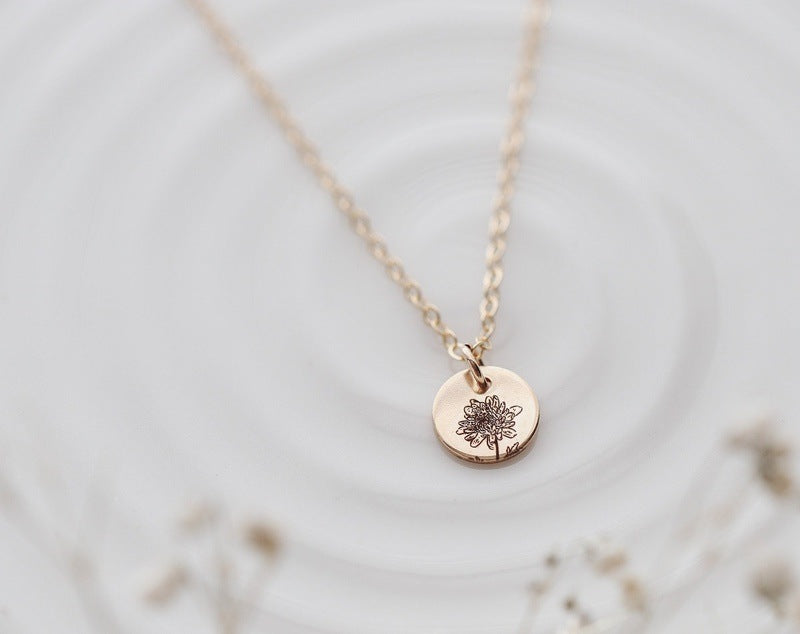 Chrysanthemum necklace 