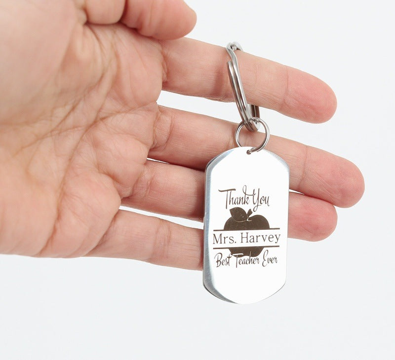 Welcome Back to School Teacher Gift - Custom Keychain